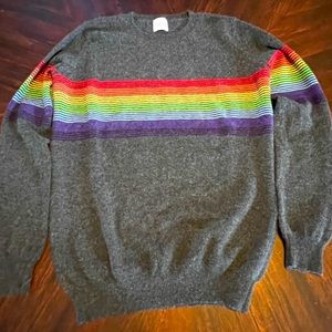 🌈 Madeleine Thompson rainbow cashmere sweater 🌈